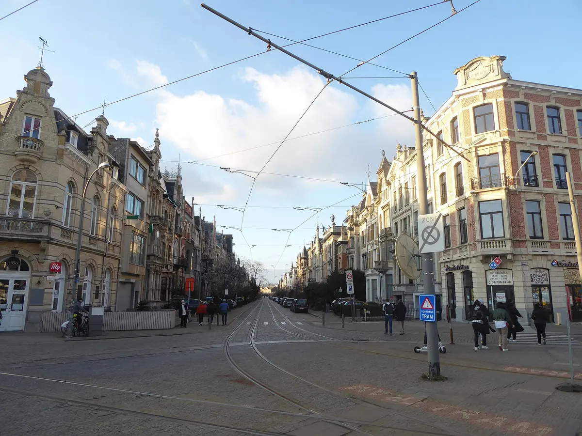 De Cogels-Osylei met haar eclectische belle-époquegevels